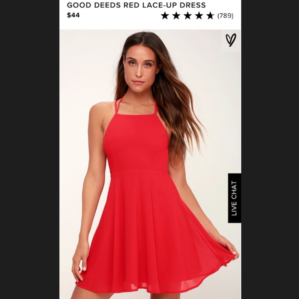 Red mini dress perfect for Christmas